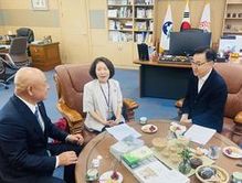 河東郡郡長との意見交換会